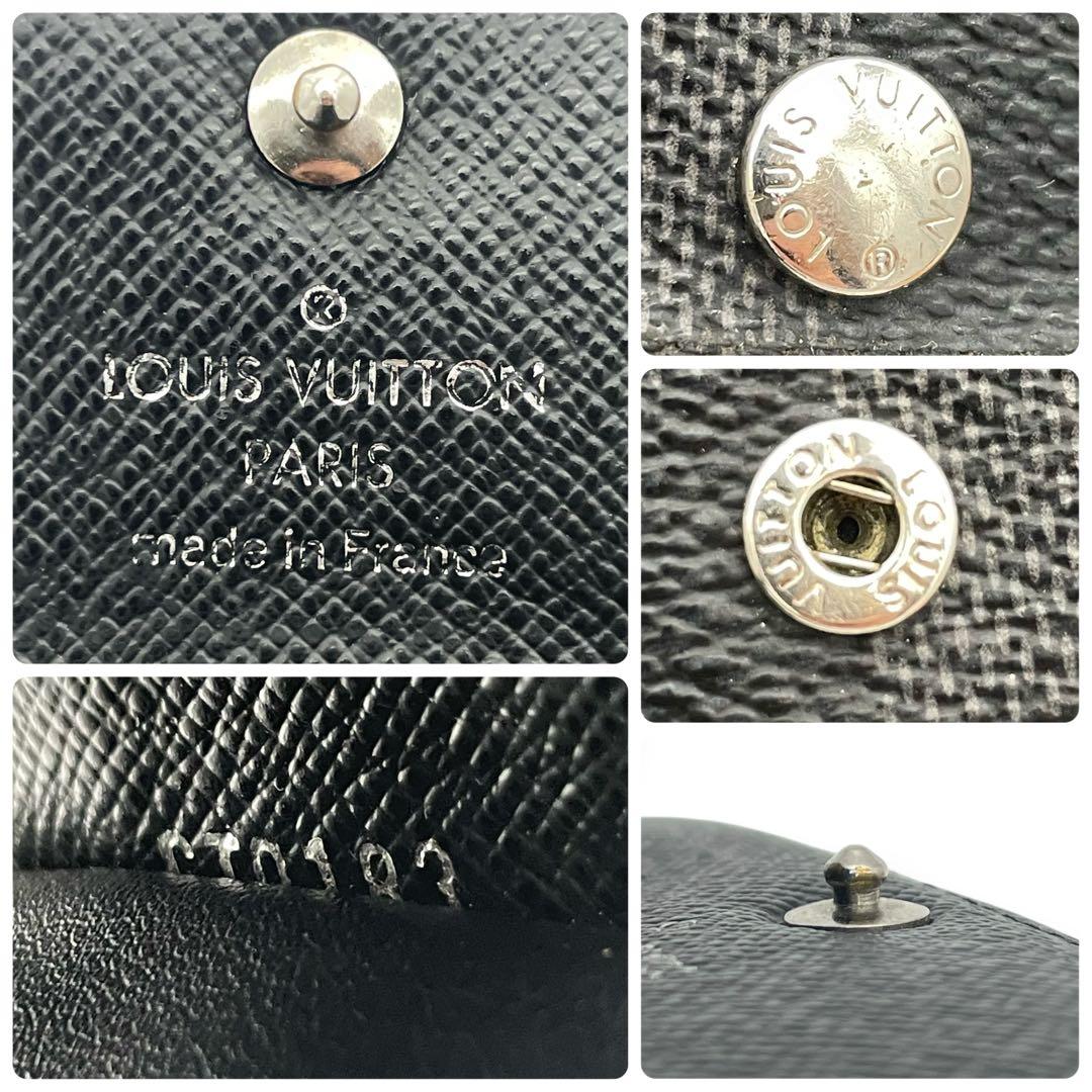 ルイヴィトン ミュルティクレ6 6連 キーケース ダミエ グラフィット グレー