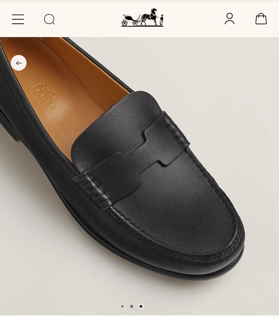 HERMES ケネディ　ローファー　ブラック　サイズ39