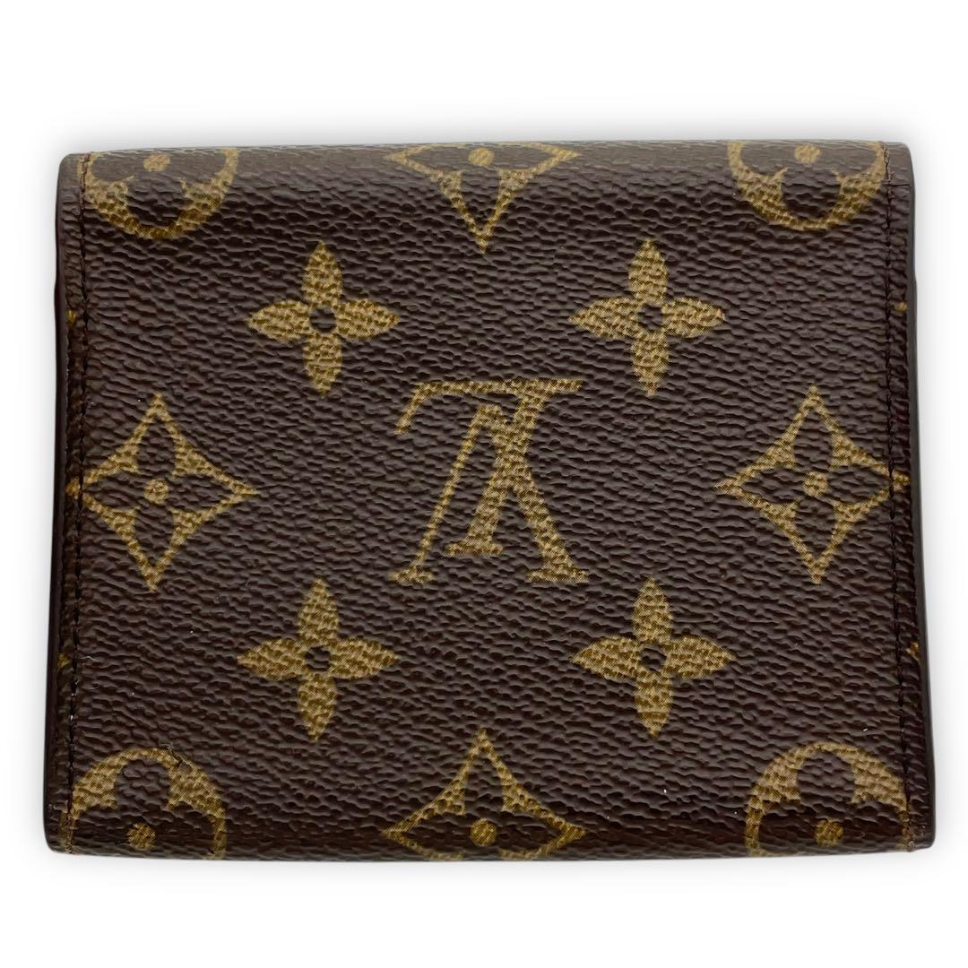 ルイヴィトン カードケース 名刺入れ モノグラム 茶 ブラウン アンヴェロップ
