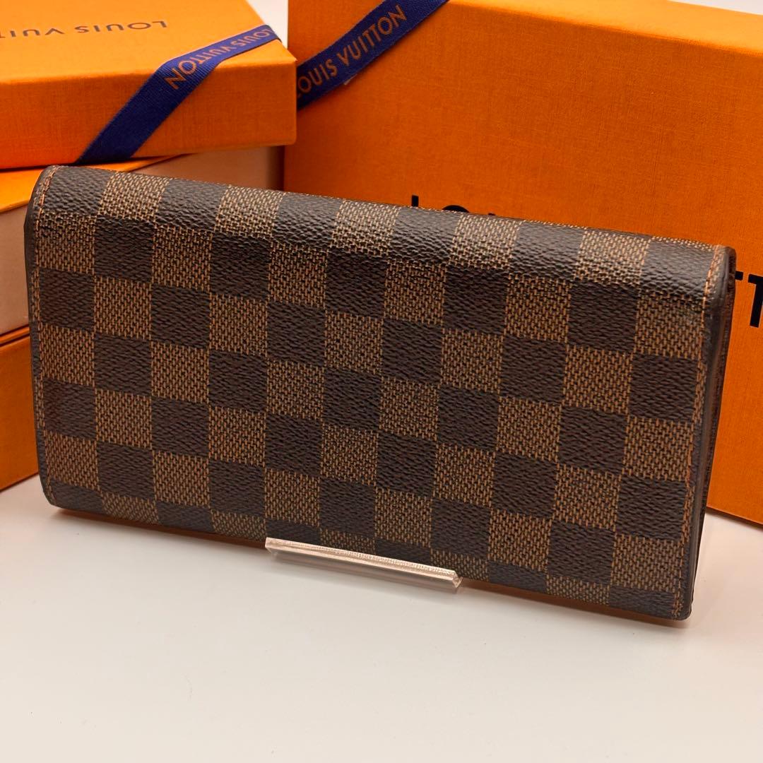 【鑑定済み】ルイヴィトン✨ダミエ 長財布 10枚✨ポルトフォイユサラ