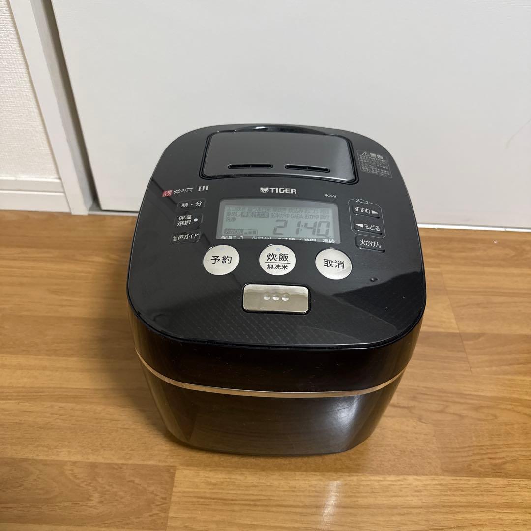 TIGER IH炊飯器 デジタル表示 予約機能付き