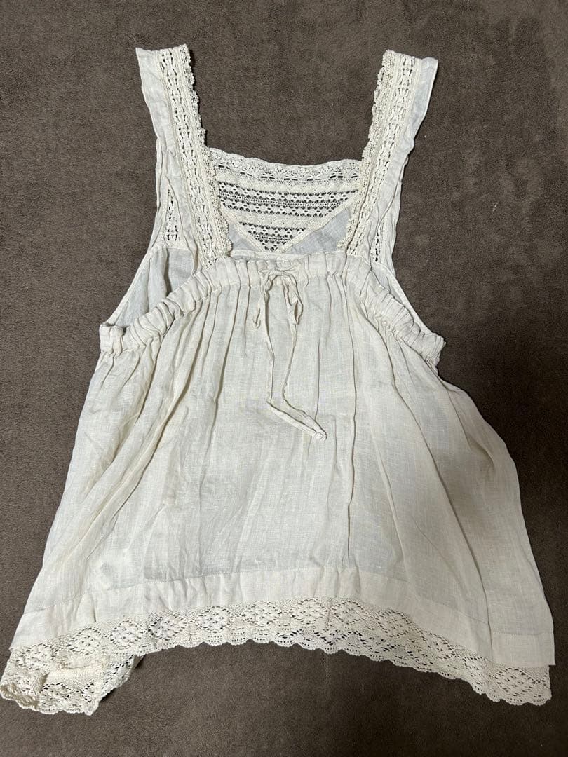 ★未使用★洗濯のみ★ネストローブ★nest Robe　リネン×レースキャミ