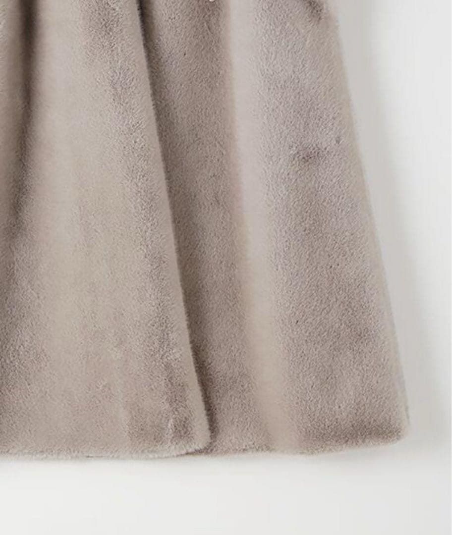 インゲボルグ 高級ジレ ロング マキシワンピ フェイクファー コート アウター