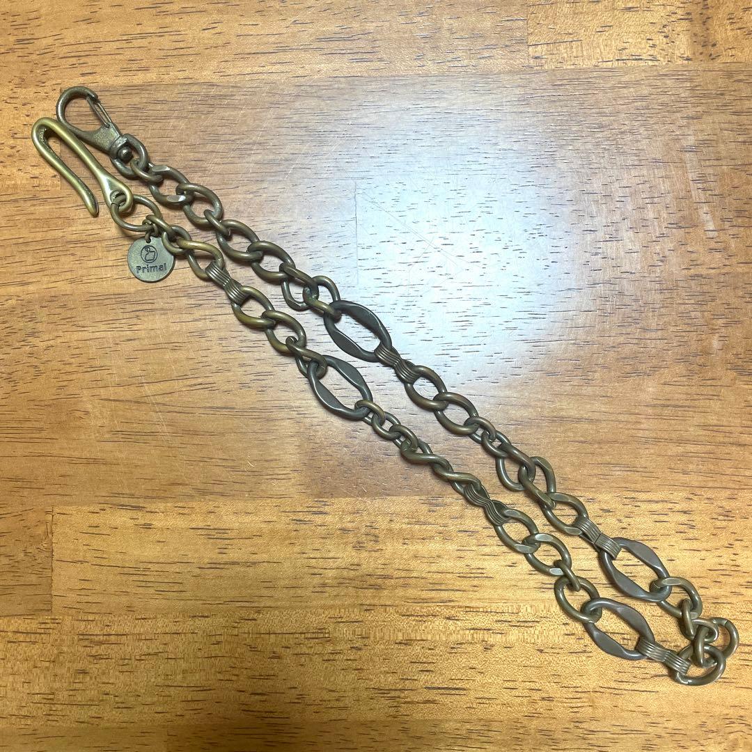 Primal ウォレットチェーン 真鍮 約65cm プライマル 水谷俊介