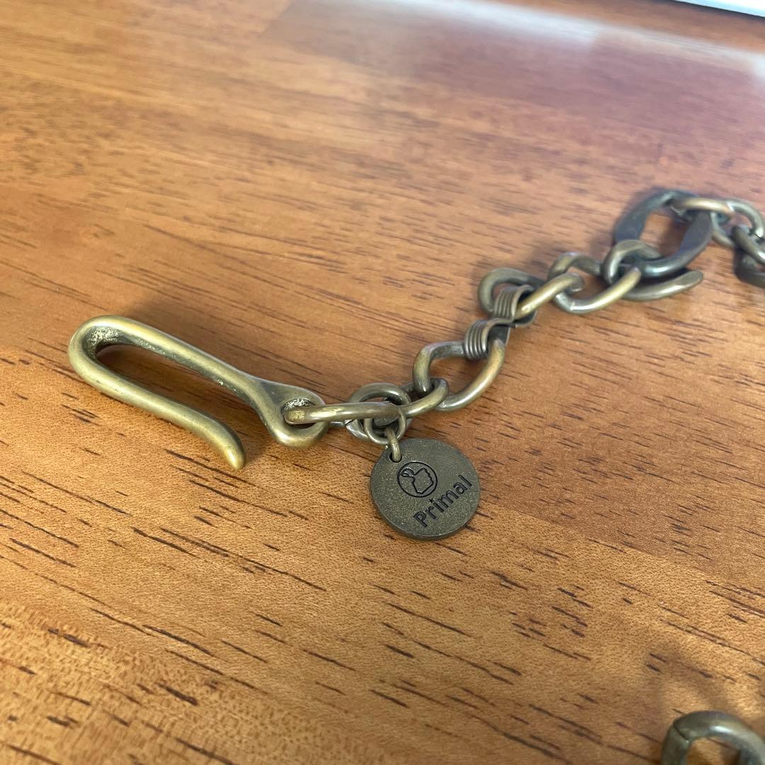 Primal ウォレットチェーン 真鍮 約65cm プライマル 水谷俊介