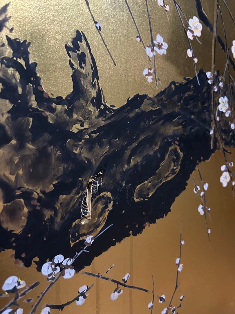 【大幅値下げ】【特価！】金屏風　松竹梅