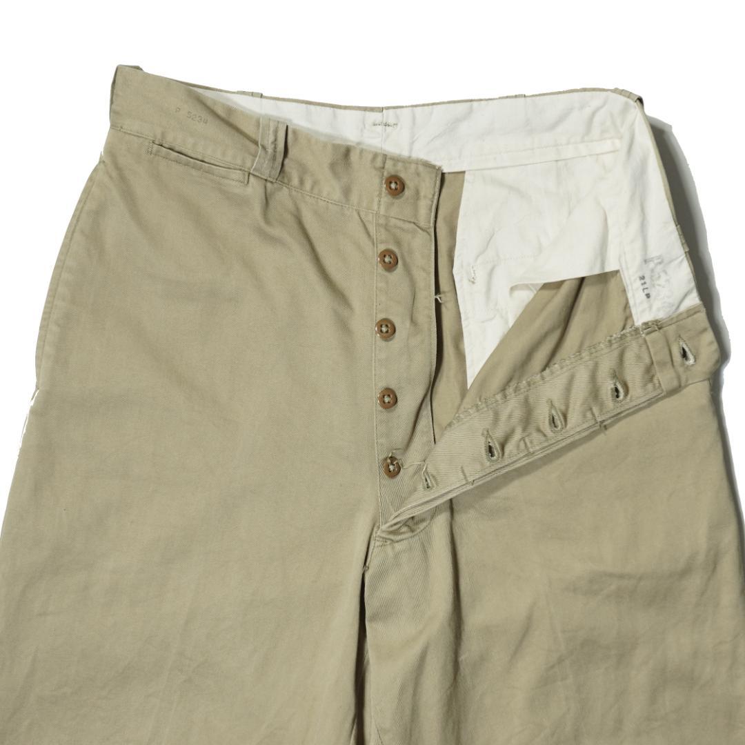 パンツ US ARMY KHAKI CHINO TROUSERS 1950s W31