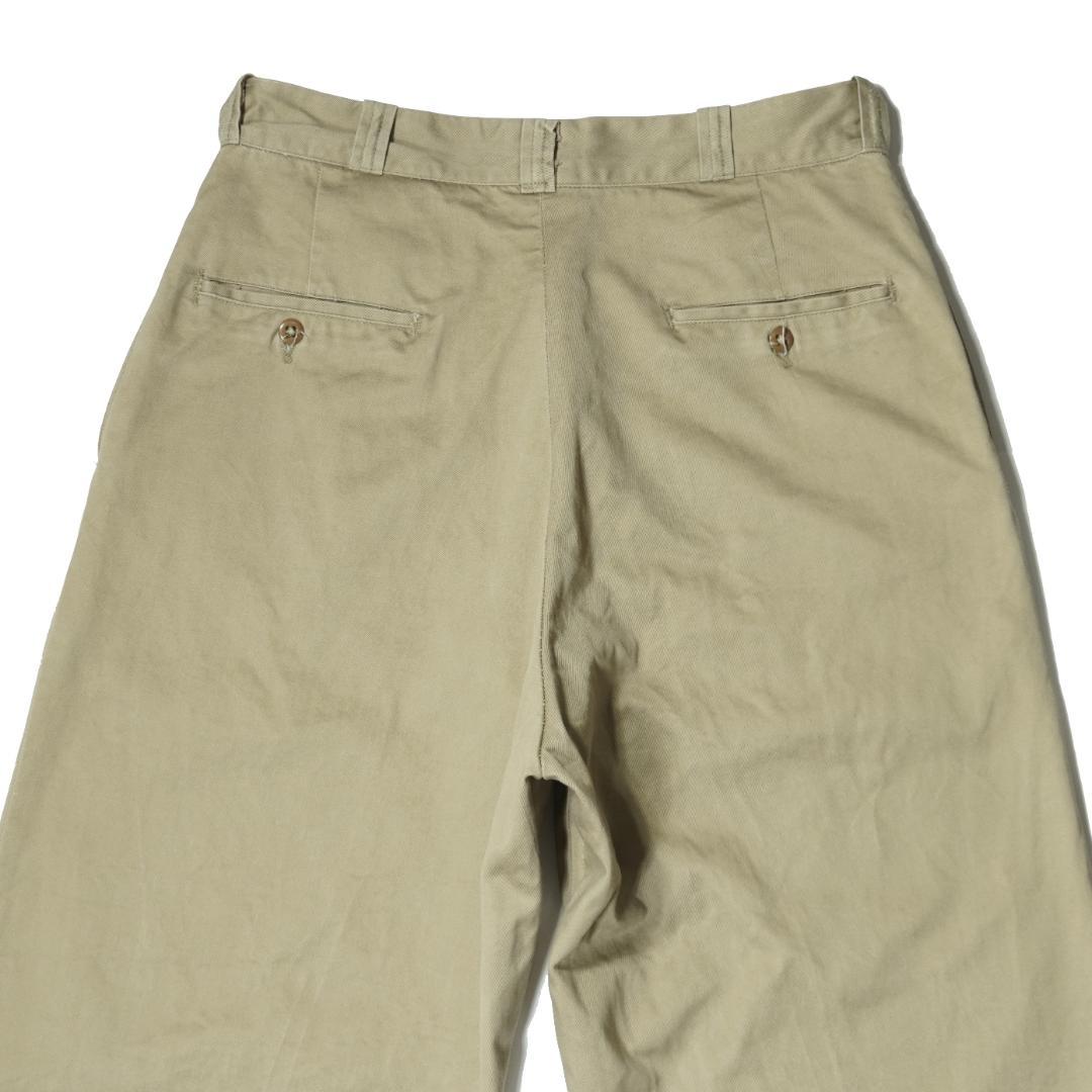 パンツ US ARMY KHAKI CHINO TROUSERS 1950s W31