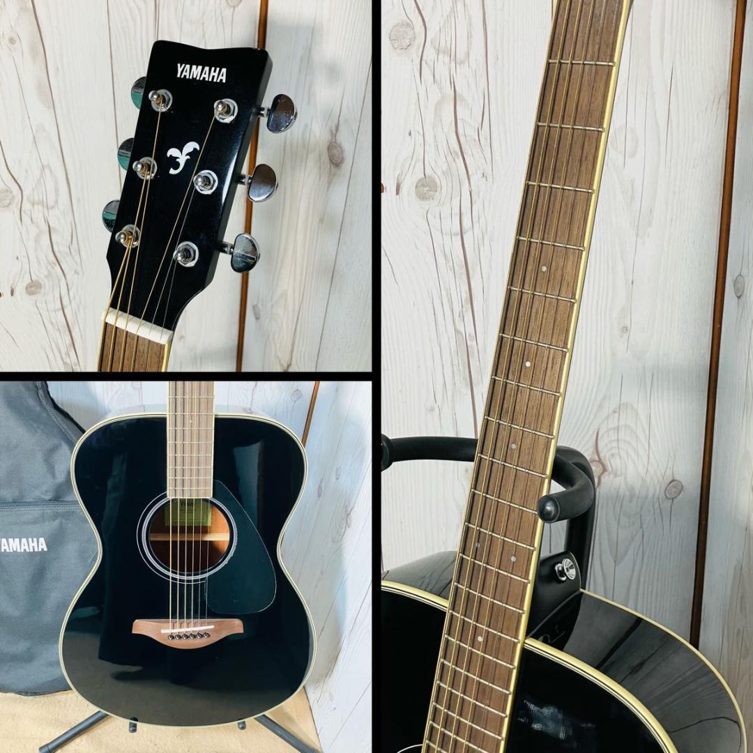 【美品】YAMAHA アコースティックギター FS820 ブラック ケース付き