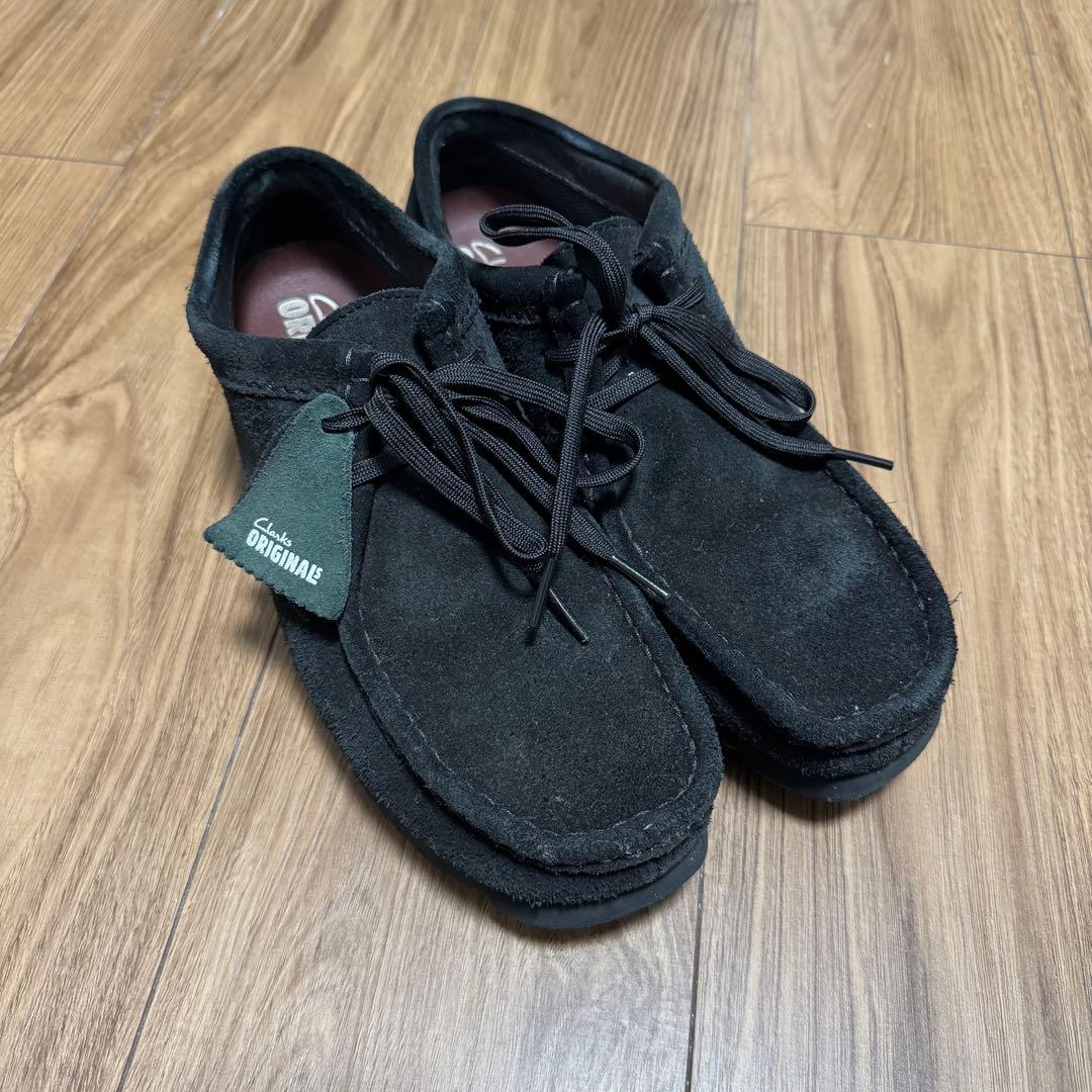 Clarks ワラビーゴアテックス ブラックスエード UK6.5