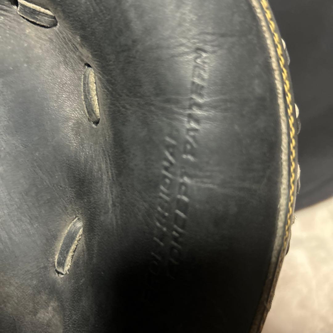 ZETT 黒 レザー プロステイタス 小林誠司モデルキャッチャーミット