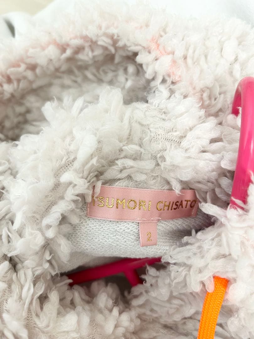 ツモリチサト パーカー 長袖 ふわふわフード 2023秋冬物