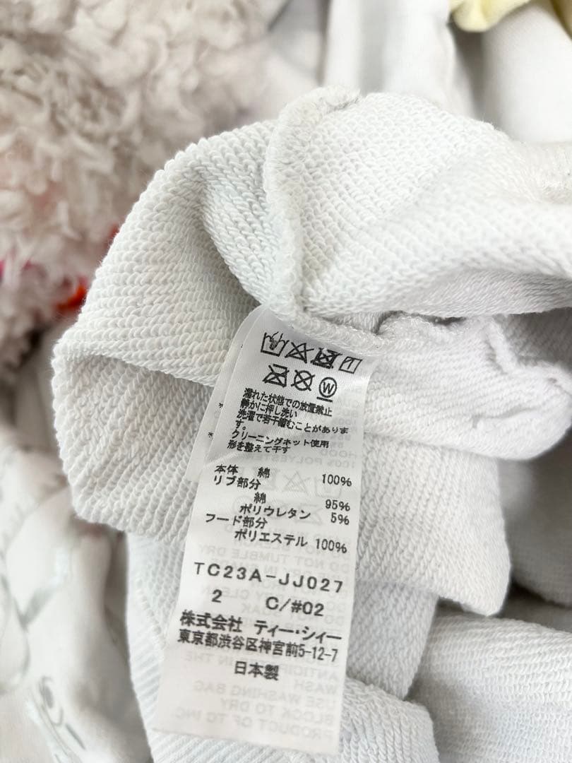 ツモリチサト パーカー 長袖 ふわふわフード 2023秋冬物