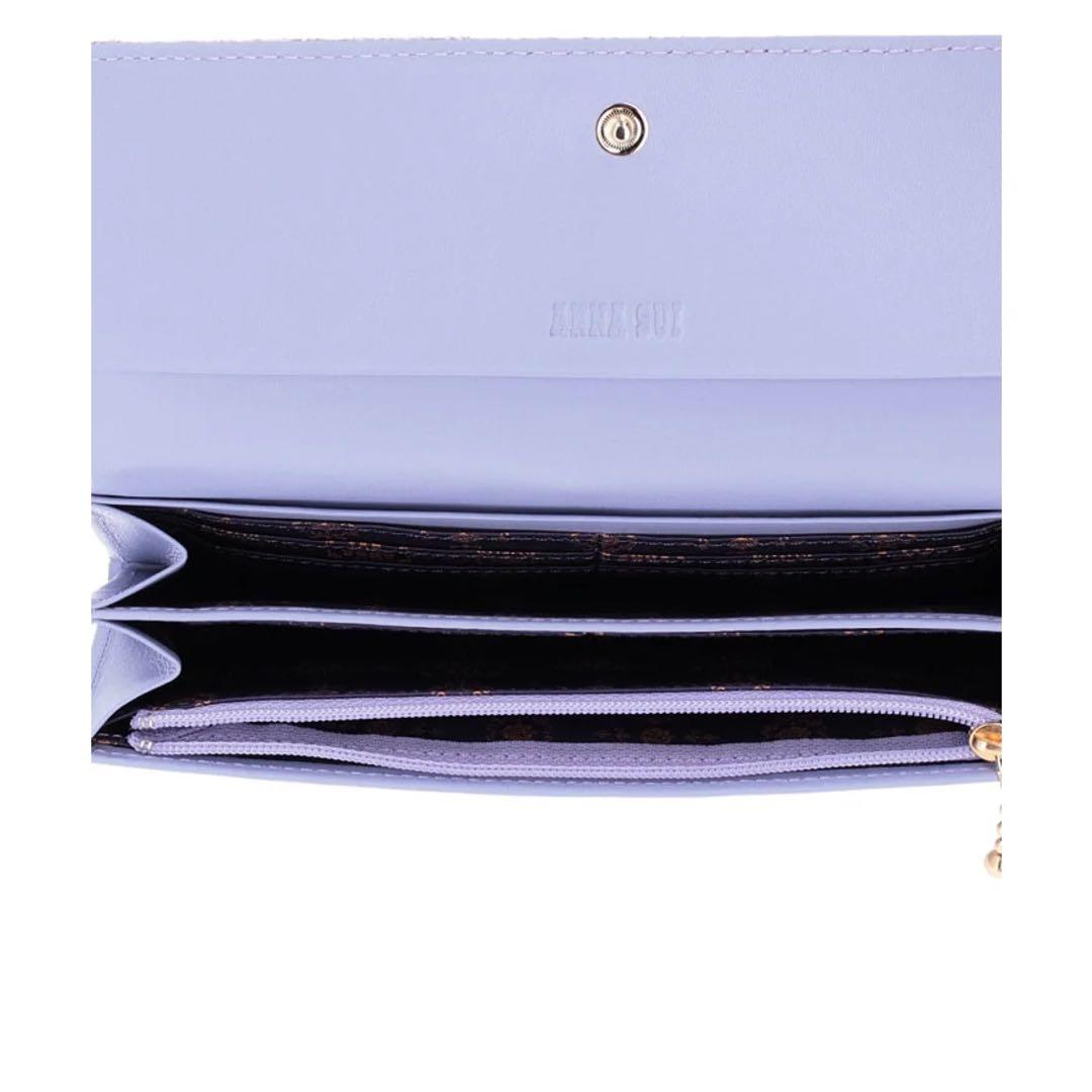 【未使用】ANNA SUI パピヨン　口金長財布　ブルー 蝶