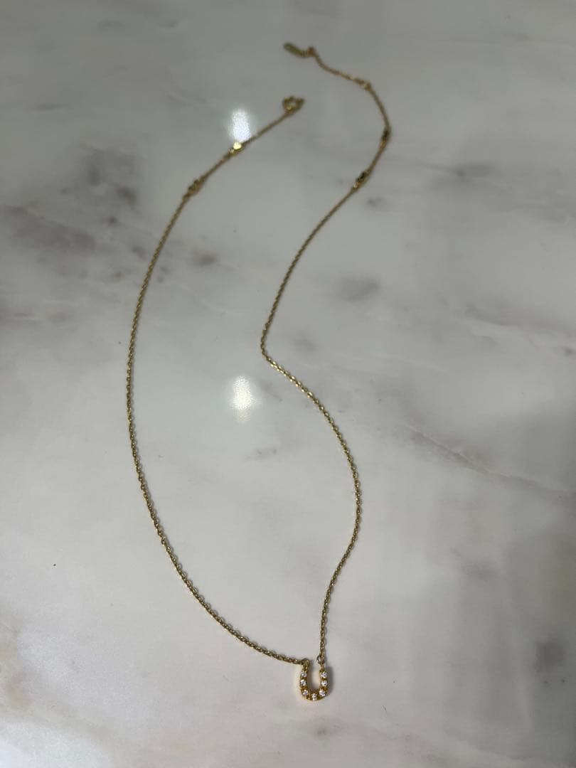 Lierrey ゴールド ホースシュー ネックレス