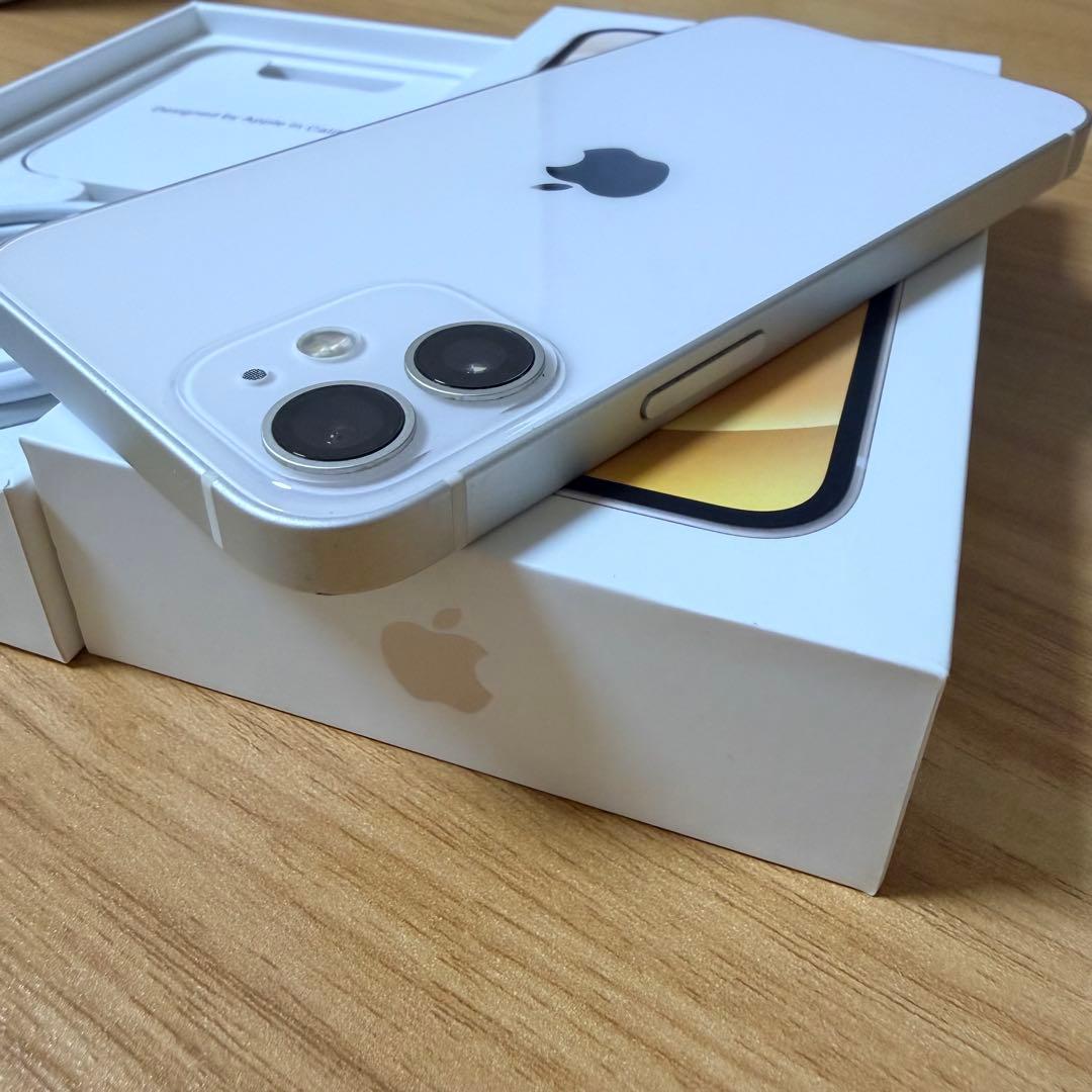 Apple iPhone 12mini 128GB ホワイト 充電ケーブル箱付き