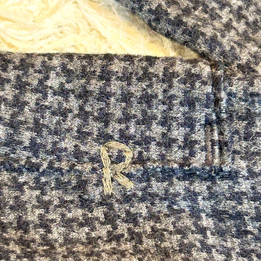 【タグ付き✨️45R】 定価43000円以上 千鳥 ウール ワンピース ロング