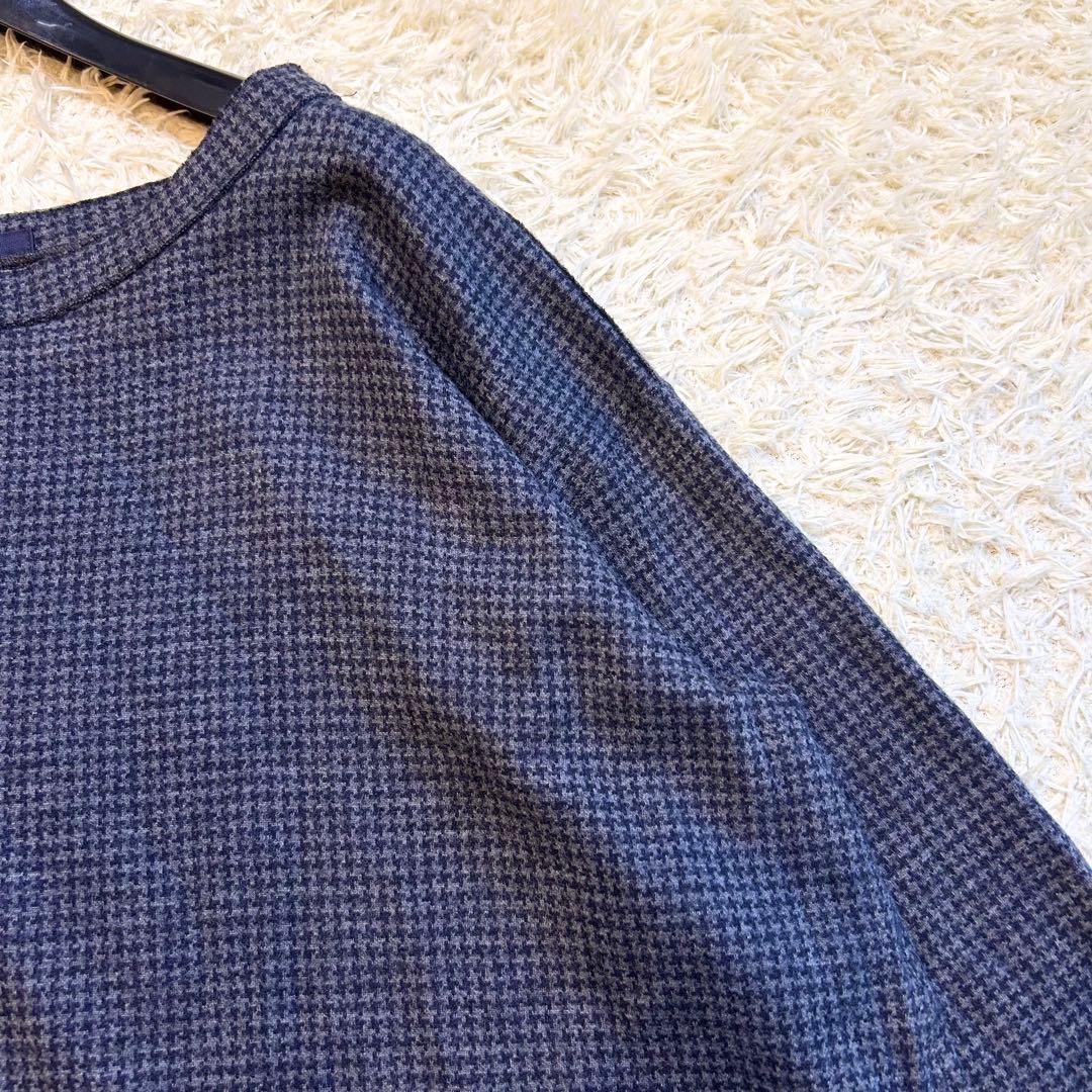 【タグ付き✨️45R】 定価43000円以上 千鳥 ウール ワンピース ロング