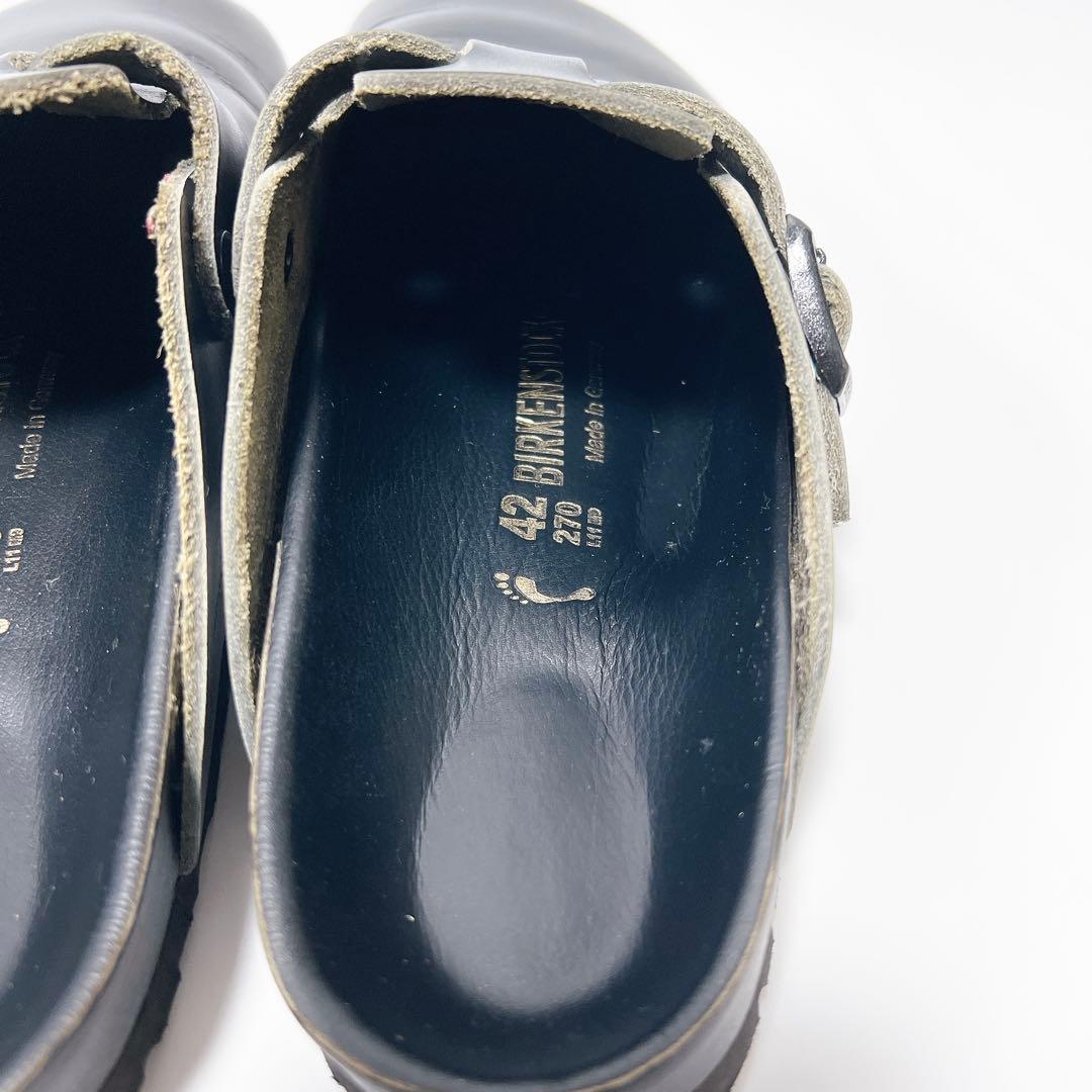 ビルケンシュトック ボストン レザー コンフォートサンダル オールブラック 27