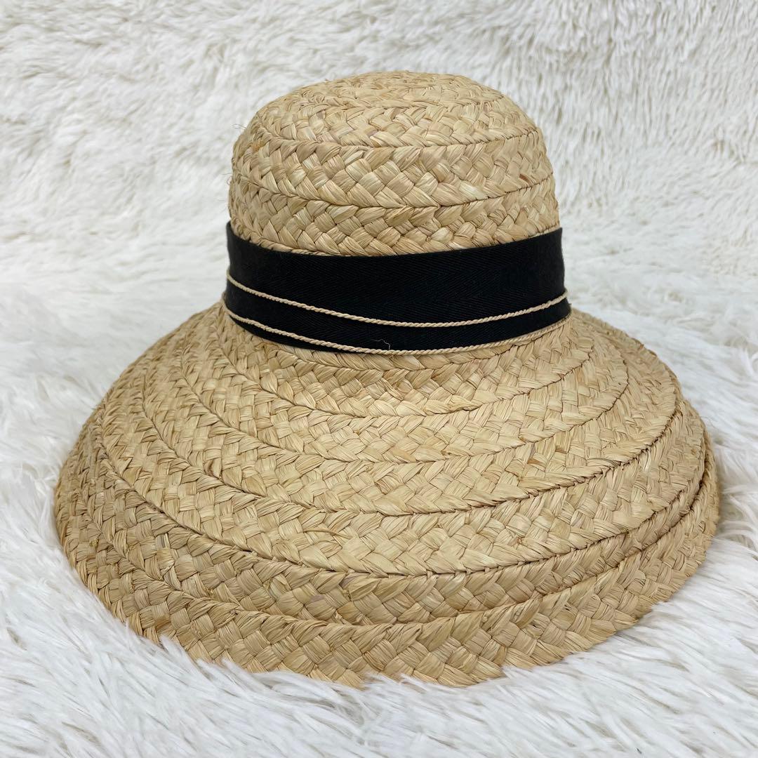 人気品⭐️ヘレンカミンスキー ヘリンボーン クラシック5 ラフィア ハット 帽子