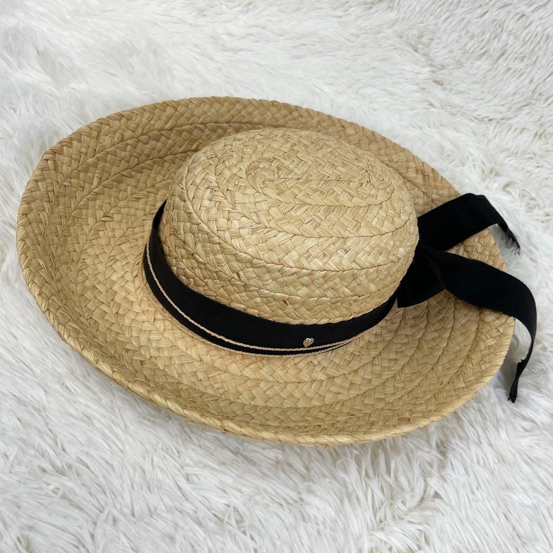 人気品⭐️ヘレンカミンスキー ヘリンボーン クラシック5 ラフィア ハット 帽子