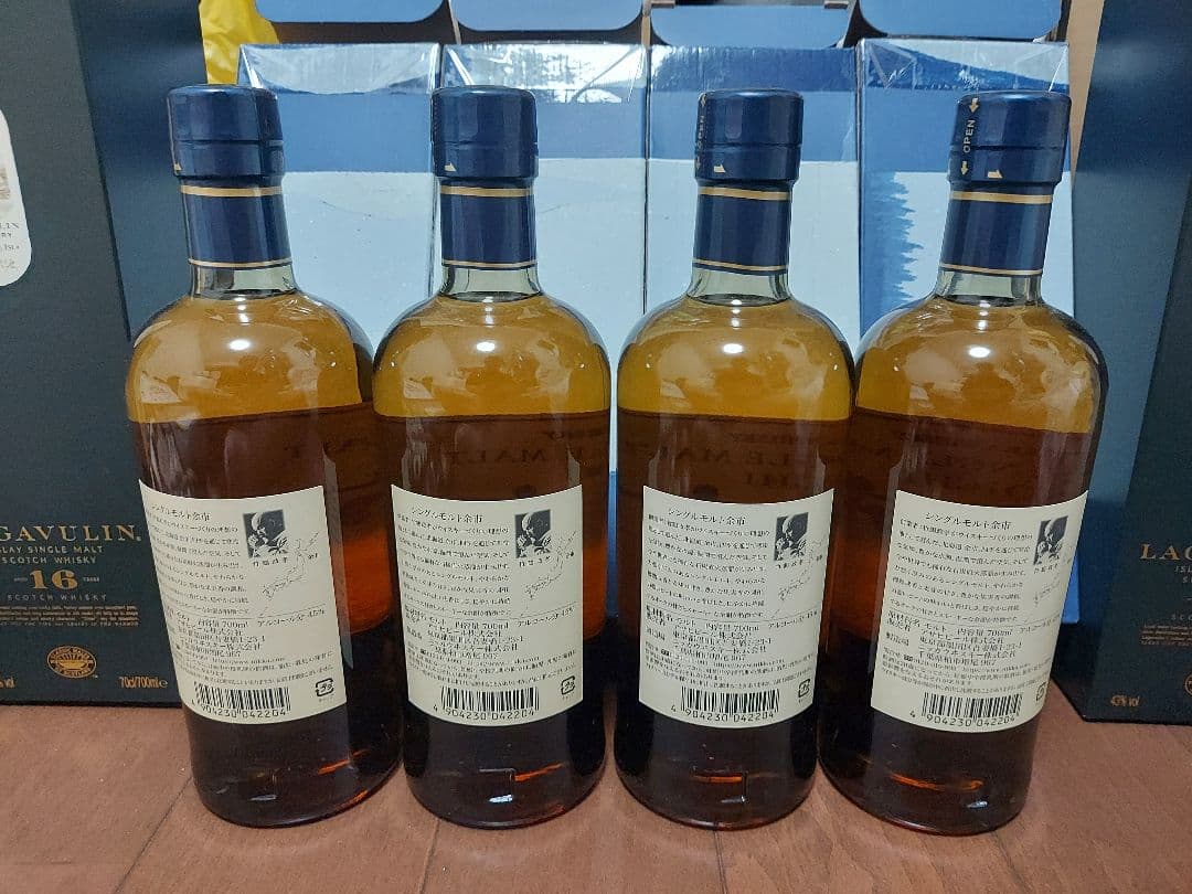 余市 シングルモルトウイスキー 4本セット