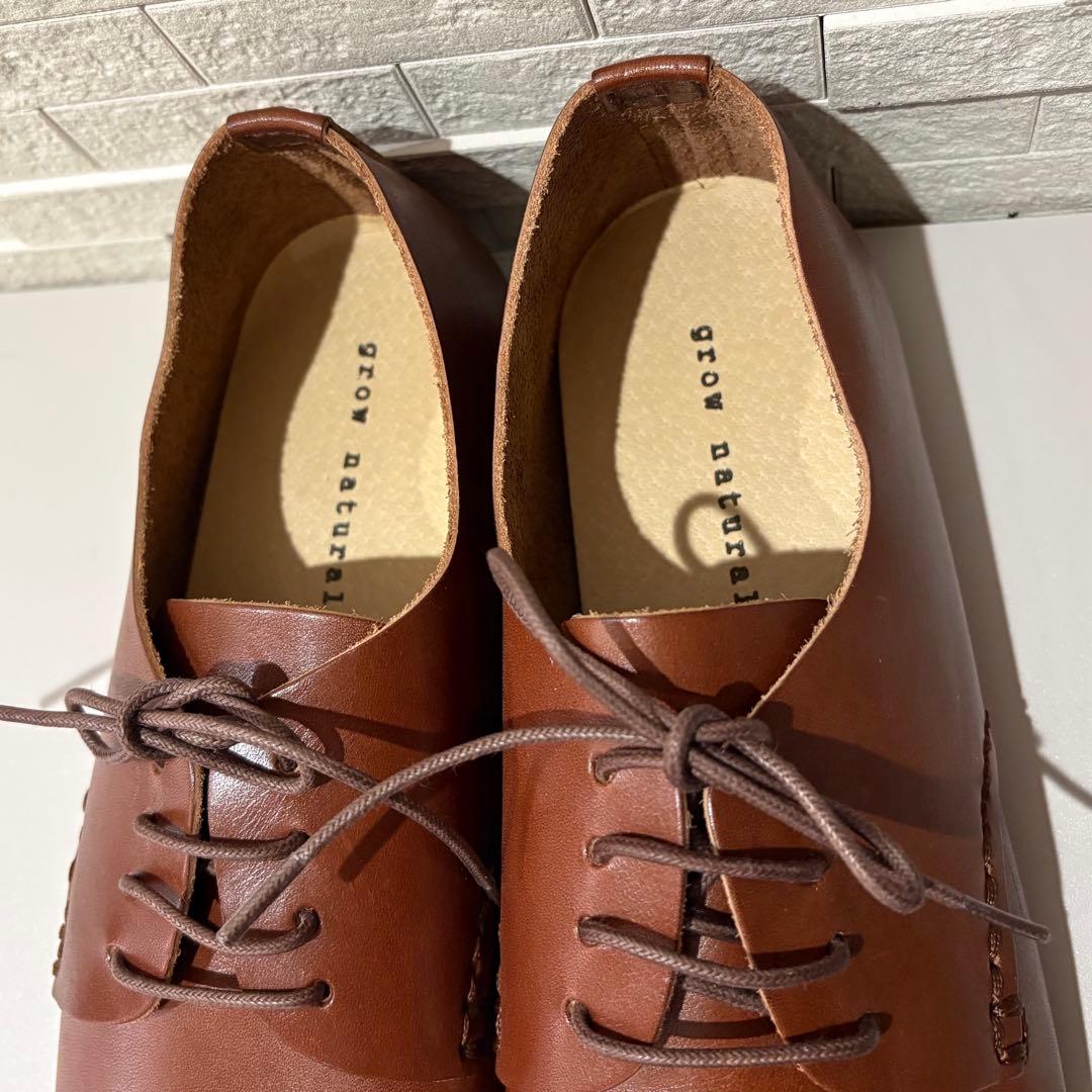 極美品✨ grow naturally　グロウナチュラリー　レザーシューズ