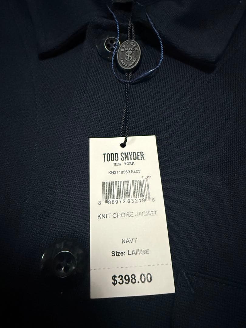 新品未使用★トッドスナイダー★todd snyder★カバーオール★ポルトガル製