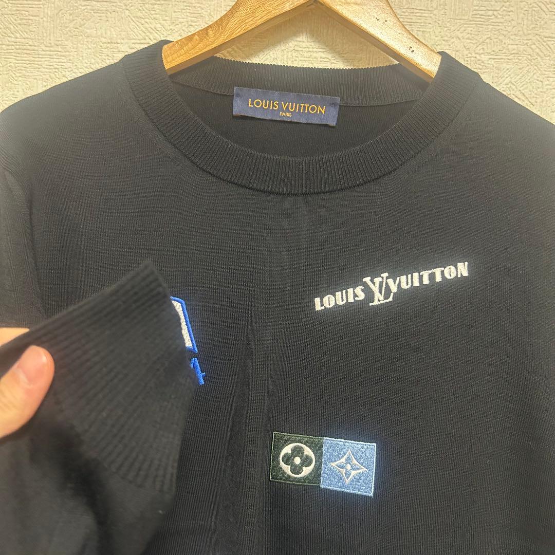 【未使用級】LOUIS VUITTON ルイヴィトン セーター　ワッペン S