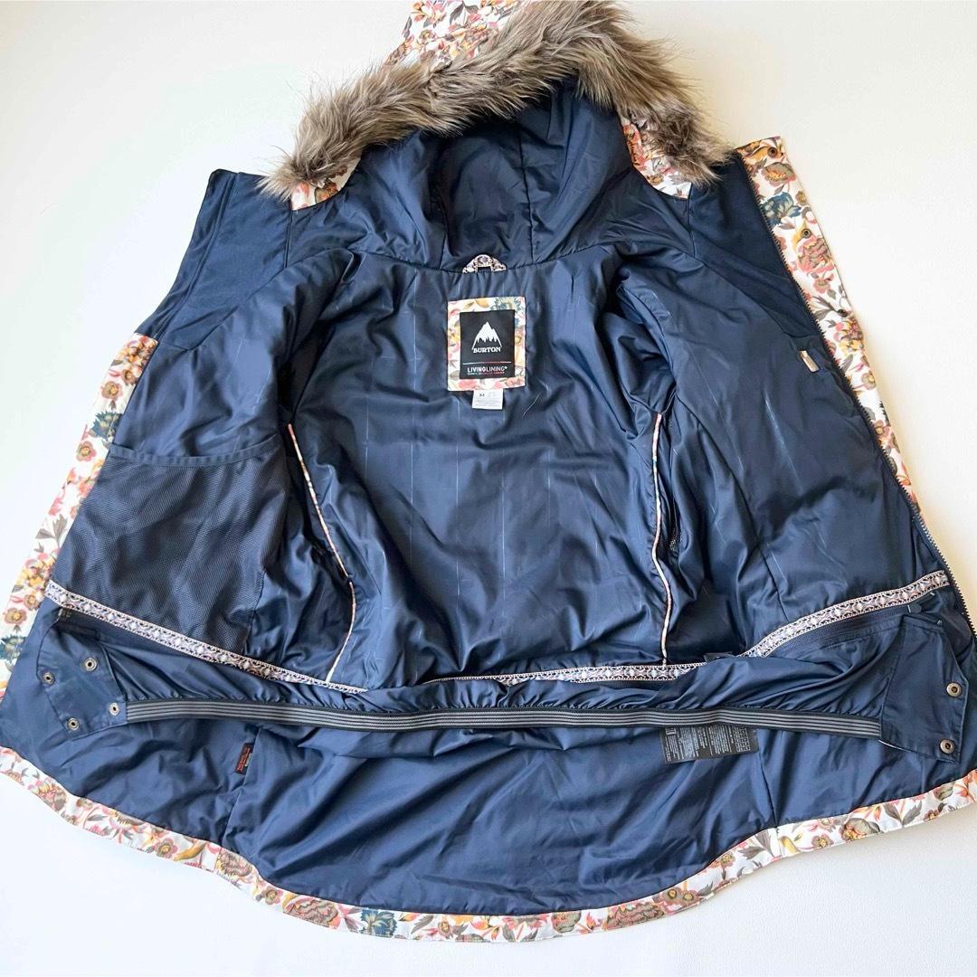 4920専用商品【美品】バートン　ジャケット 花柄 ファー付き 中綿入り　ピンク