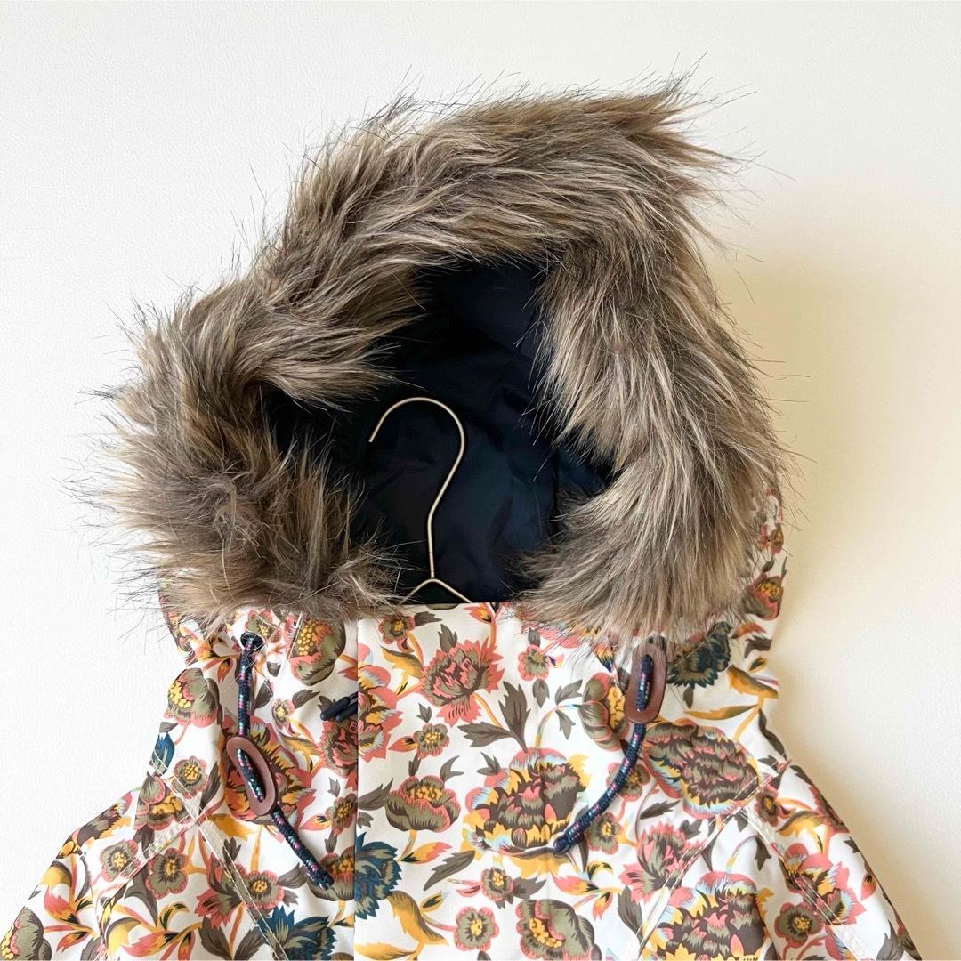 4920専用商品【美品】バートン　ジャケット 花柄 ファー付き 中綿入り　ピンク