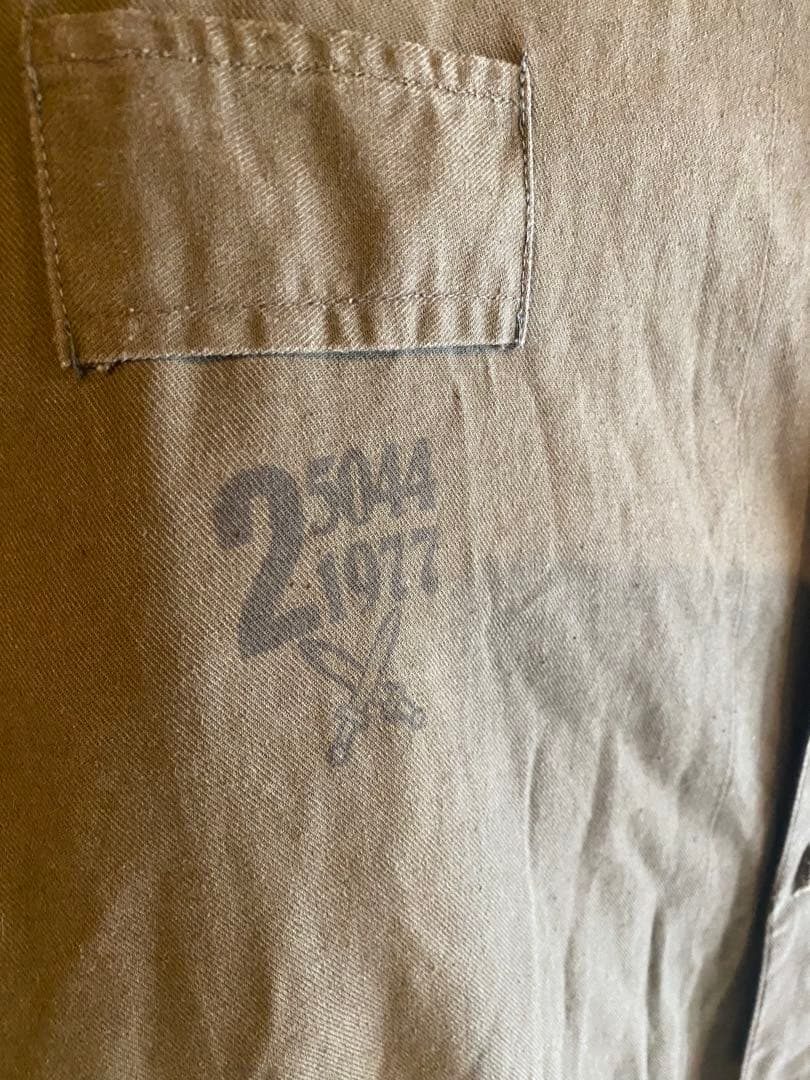 【チェコ軍デッドストック】1970年代ワークカバーオール（つなぎ）ブラウン