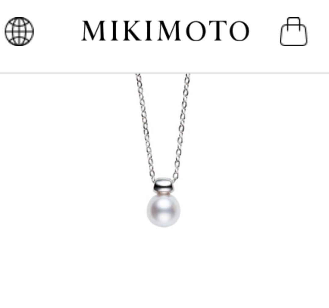 MIKIMOTO ミキモトアコヤ真珠約７mmシルバーネックレス♡現行品♡