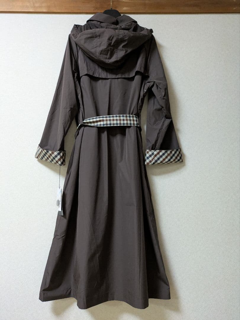新品アクアスキュータム トレンチデザイン レインコート LLサイズ 大きいサイズ