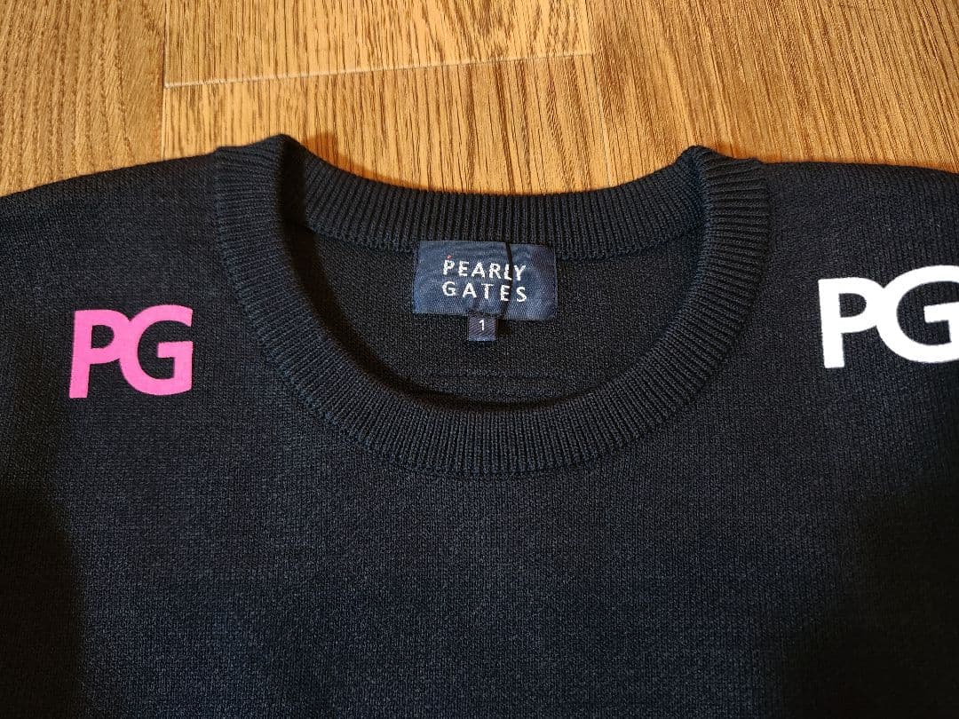 【新品未使用】パーリーゲイツ 肉厚ニット ネイビー