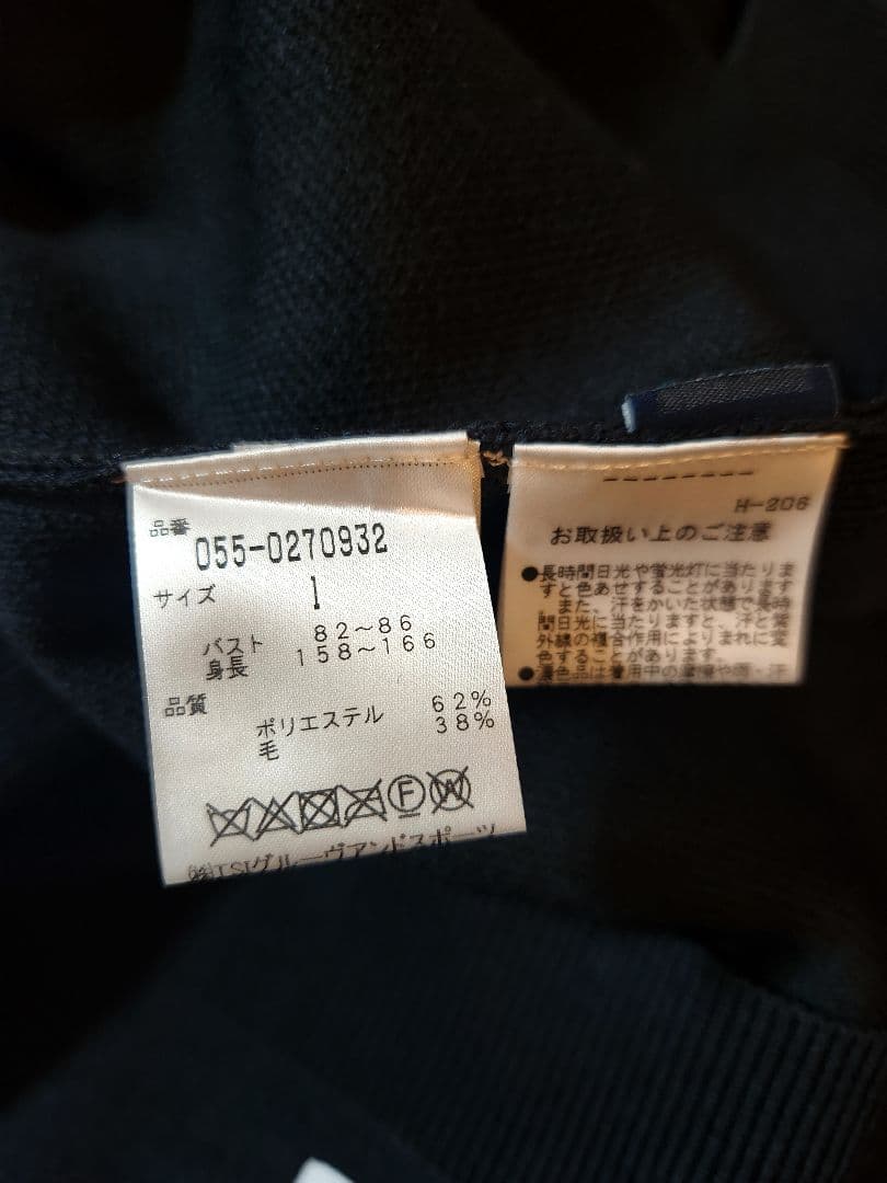 【新品未使用】パーリーゲイツ 肉厚ニット ネイビー