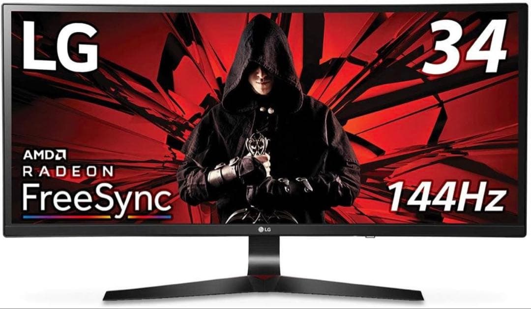 LG 34インチウルトラワイドモニター 144Hz 【ゲーミングモニター】