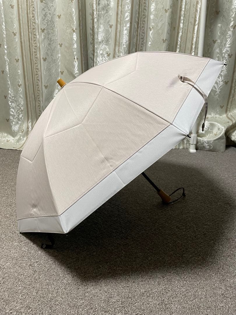 サンバリア100 日傘 折りたたみ 2段折り ピンク