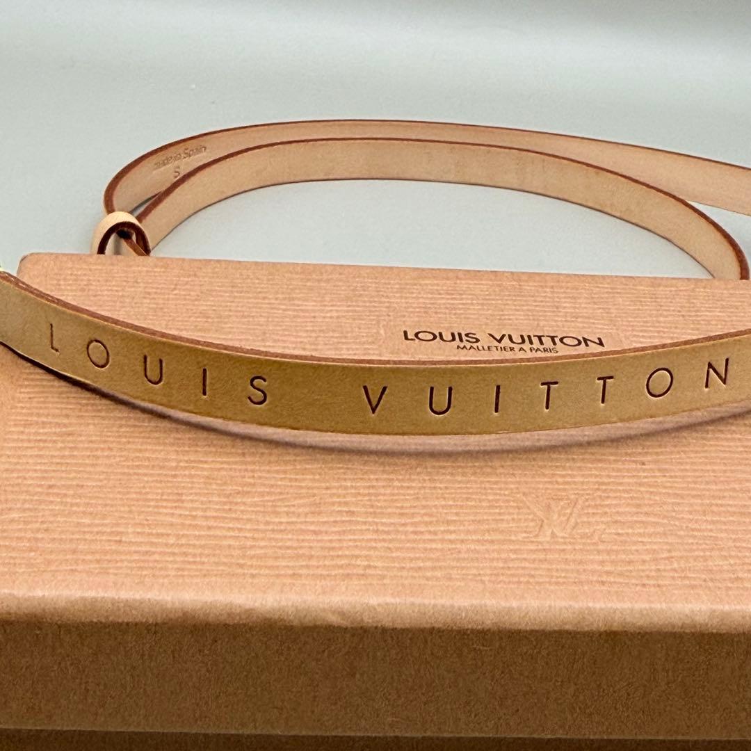 ルイヴィトン ヌメ革ベルト 細身