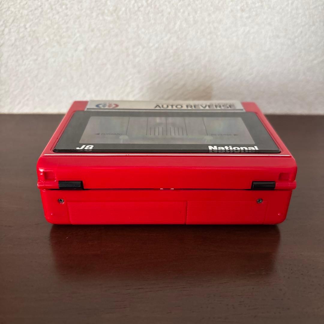 ★人気色レッド★ National カセットプレーヤー　RQ-J8