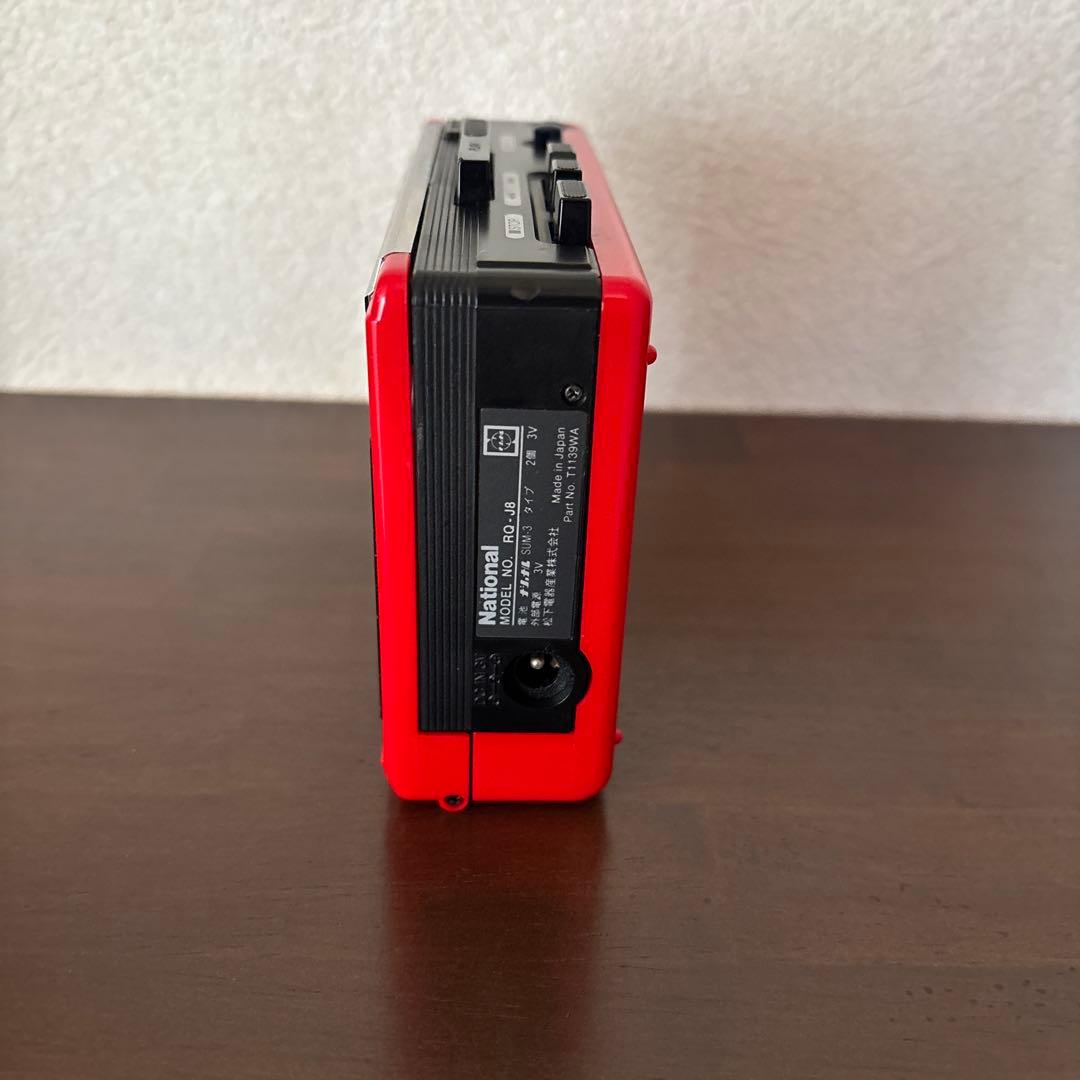 ★人気色レッド★ National カセットプレーヤー　RQ-J8