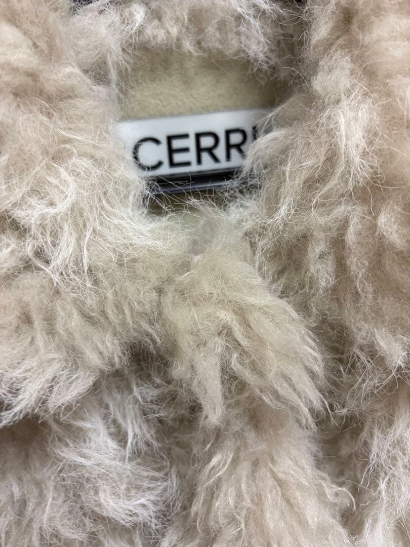 CERRIC 25FW MIXED FUR JACKET アイボリー