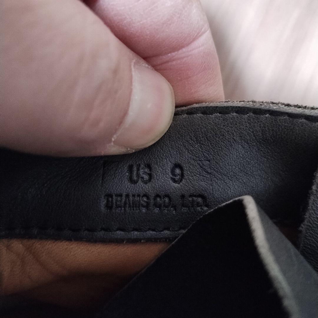 【BEAMS】フリンジ付ダークブラウンスエードワークブーツUS9