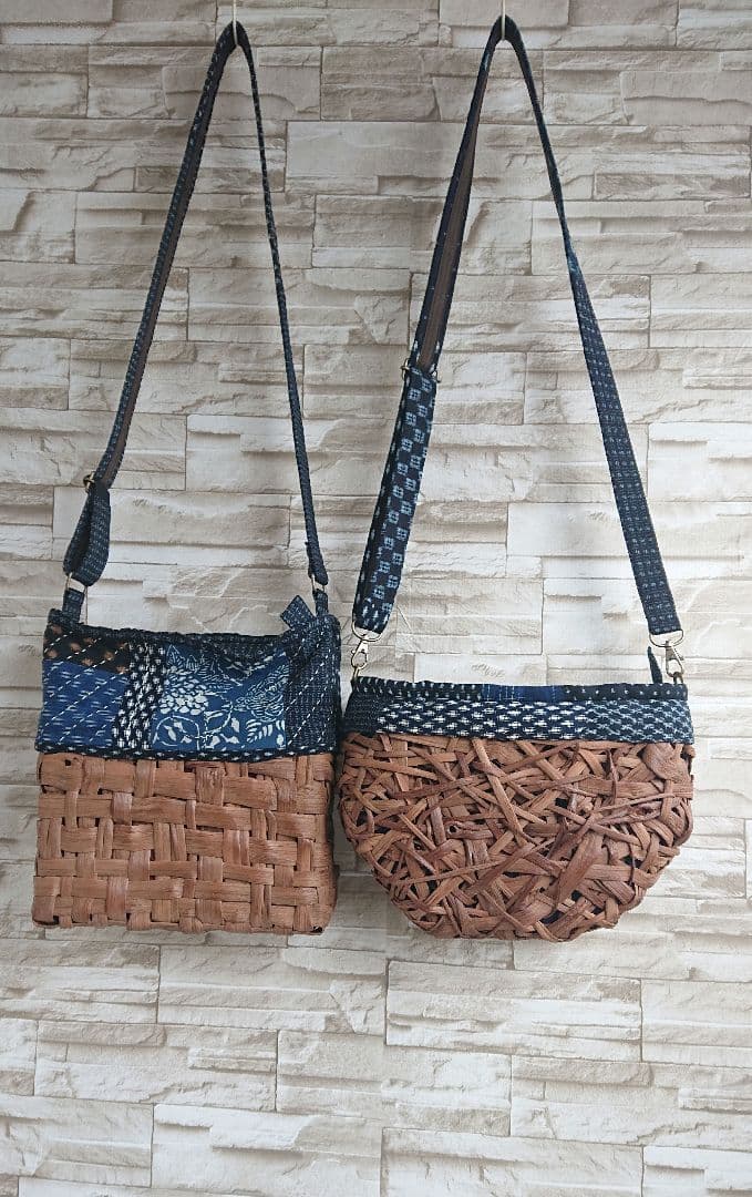 山葡萄ラウンド型ショルダー//斜め掛けbag