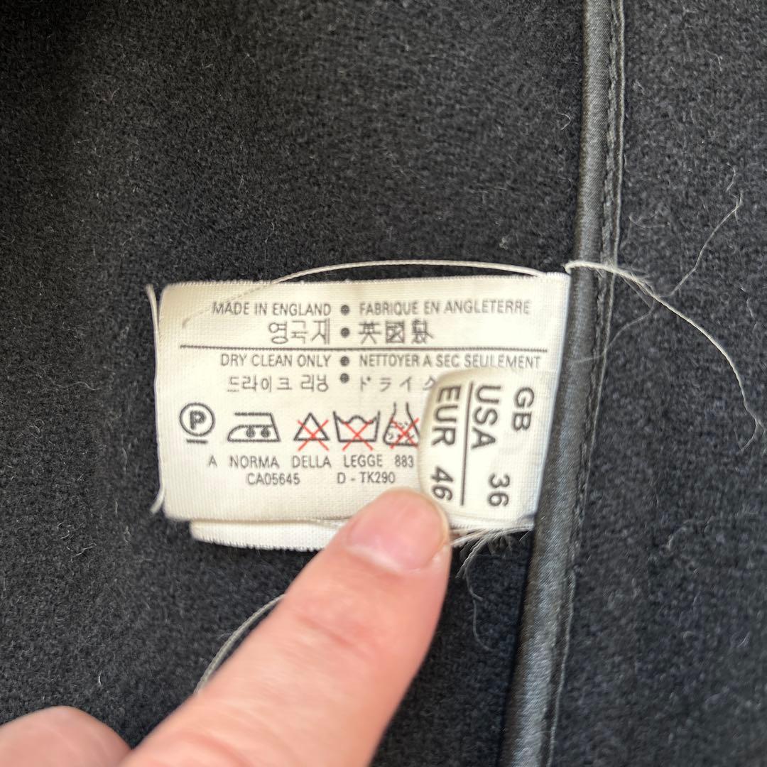 GLOVERALL ダッフルコート ダークグレー　ヘリンボーン　サイズUK46