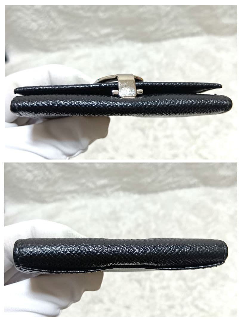 美品　ブルガリ　ケース　小銭入れ　ロゴクリップ　ブラック　レザー　付属品