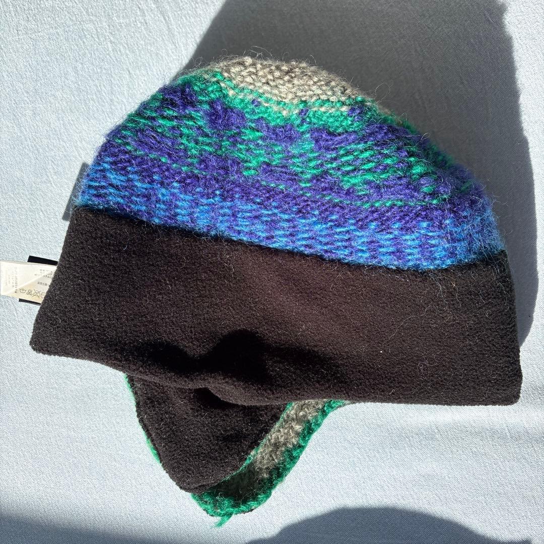 廃盤　ARC'TERYX 耳当てビーニー　ニット帽 フライトキャップ　ロゴ刺繍