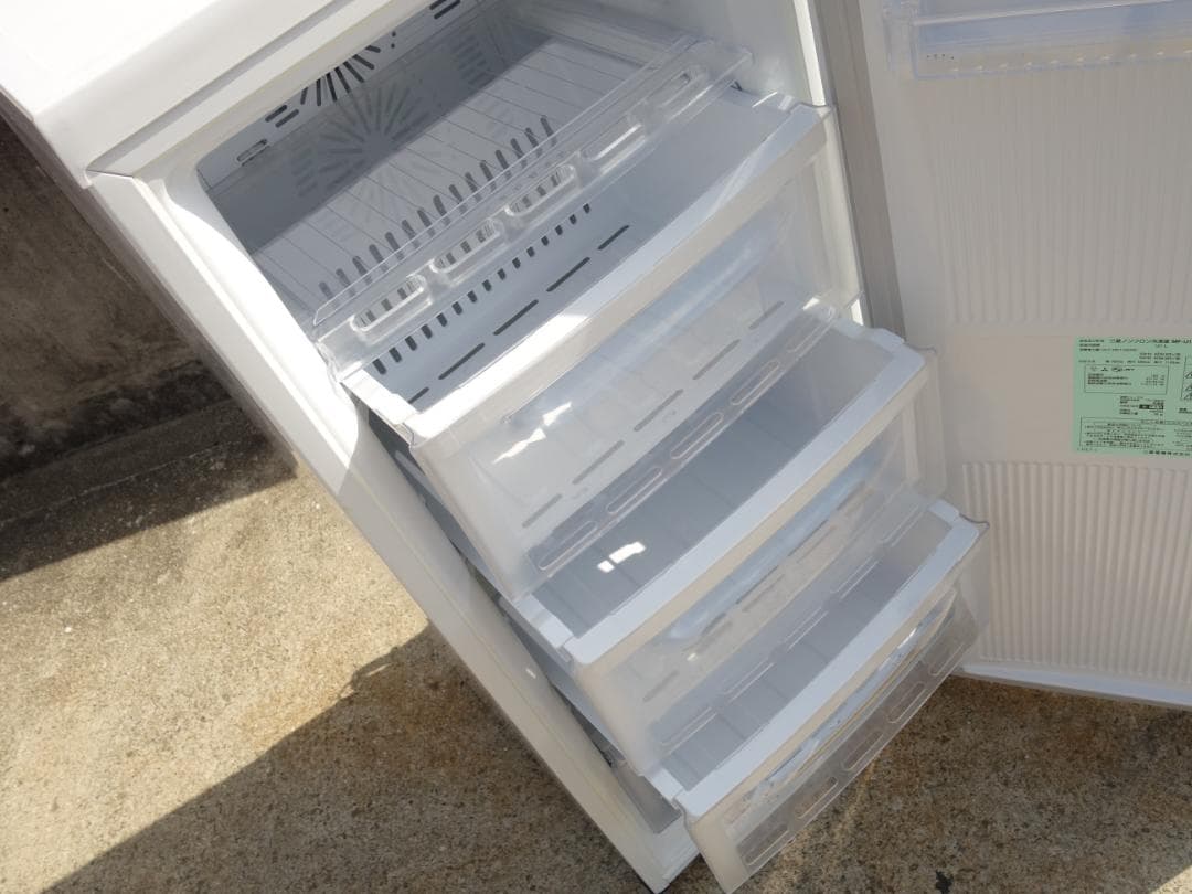 M▽三菱 冷凍庫 ストッカー フリーザ 前開き ケース 引出 (27702)