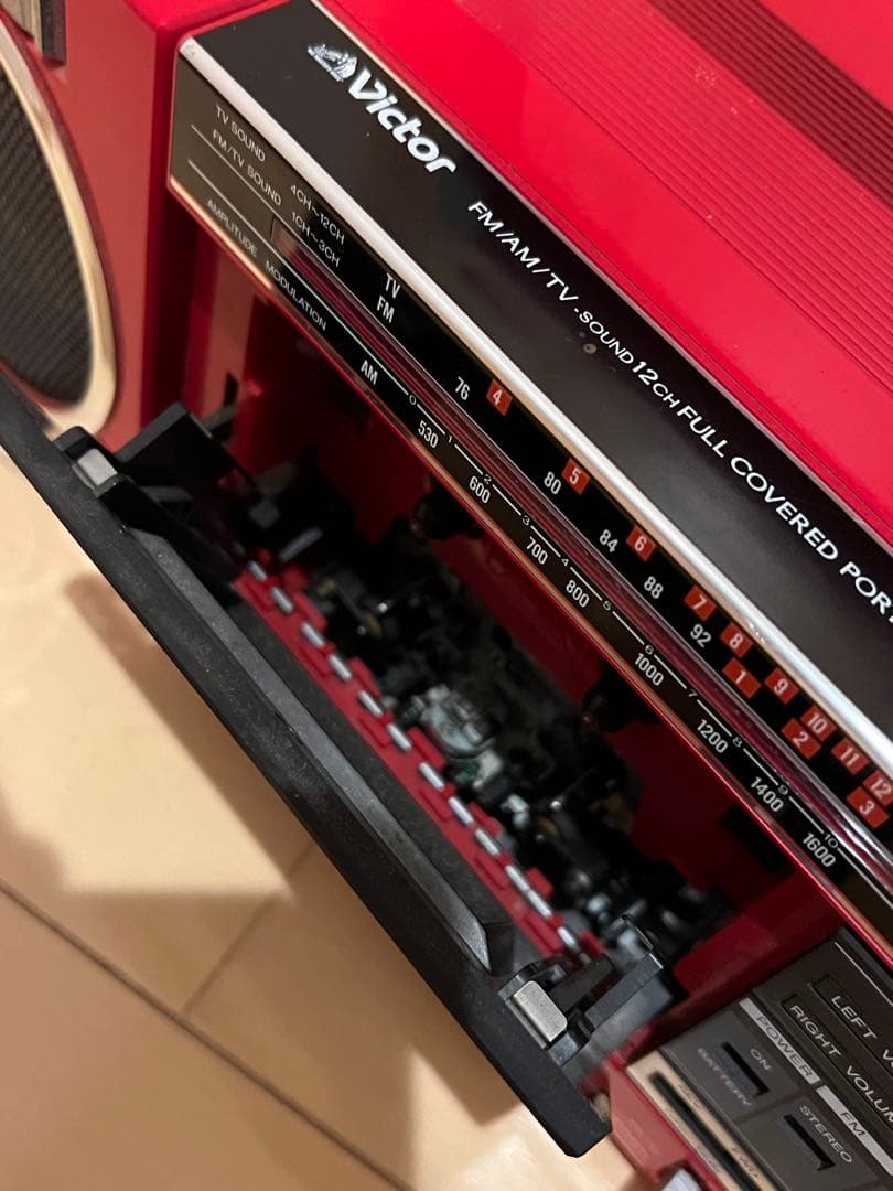 今本　Victor PC-50 ラジカセ オートリバース　【昭和レトロ】