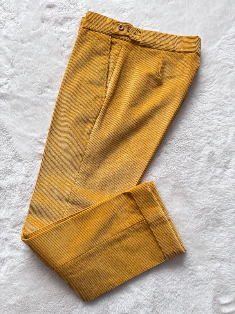 CORDINGS/コーディングス コーデュロイ トラウザーズ マスタード 美品